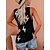 cheap Tank Tops-Women&#039;s Sweater Vest Jumper Ribbed Knit Patchwork V Neck Color Block Daily Going out Stylish Casual Summer Spring Black Pink S M L