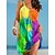 cheap Casual Dresses-Women&#039;s Color Block Beach Mini Dress