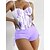 cheap Tankini-Women&#039;s Swimwear Tankini 2 Piece Normal Swimsuit Tie Dye 2 Piece Printing Black Blue Purple Tank Top Bathing Suits Beach Wear Summer Sports