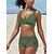 abordables Tankini-Mujer Bañadores Bikini Normal Traje de baño Color Camuflaje 2 Piezas Estampado Verde Claro Azul Piscina Naranja Verde Trébol Rosa Rojo Trajes de baño Ropa de playa Verano Deportes