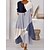 cheap Casual Dresses-Women&#039;s Loose Fit Maxi Dress Silver Black White