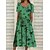 cheap Casual Dresses-Women&#039;s Casual Dress Floral Ruched Print Crew Neck Midi Dress Basic Daily Short Sleeve Summer Spring