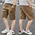 abordables Pantalons pour Garçons-Enfants Garçon Short Confort Couleur unie Shorts Coton Extérieur Frais du quotidien bleu marine Vert Kaki Taille moyenne