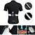 cheap Cycling Clothing-21Grams Men&#039;s Short Sleeve Cycling Jersey with Bib Shorts Mountain Bike MTB Road Bike Cycling Winter Black Green Purple Graphic Patterned Bike Spandex Polyester Clothing Suit 3D Pad Breathable Quick
