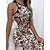 cheap Casual Dresses-Women&#039;s Party Dress Cut Out Dress Bodycon Midi Dress Black White Navy Blue Leaf Sleeveless Summer Spring Fall Backless Fashion Crew Neck Vacation Summer Dress 2023 S M L XL 2XL 3XL