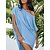 abordables Vestidos casuales-Mujer Tapadera vestido de playa ropa de playa Delgado más alto bajo Vestido Midi Color sólido Casual Clásico Manga Corta Un Hombro Noche Playa Holgado Granate Negro 2023 Verano Primavera S M L XL