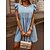cheap Casual Dresses-Women&#039;s Casual Denim Tunic Mini Dress