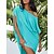 cheap Casual Dresses-Women&#039;s Cover Up Beach Dress Beach Wear Slim Plus High Low Midi Dress Solid Color Casual Classic Short Sleeve One Shoulder Going out Beach Loose Fit claret Black 2023 Summer Spring S M L XL
