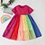 cheap Toddler Girls&#039; Dresses-Girls&#039; Cotton Blend Gradient A Line Dress