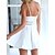 cheap Casual Dresses-Women&#039;s White Dress Lace Dress Plain Backless Strap Mini Dress Fashion Streetwear Outdoor Street Sleeveless Regular Fit Black White Summer Spring S M L XL