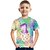 abordables Camisetas y camisas para niños-Camiseta de manga corta para niños crack 3d, camisetas coloridas impresas en 3d a la moda para niños y niñas