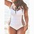 cheap One-Pieces-Women&#039;s Swimwear One Piece Normal Swimsuit Plain Cut Out Black White Burgundy Bodysuit Bathing Suits Beach Wear Summer Sports