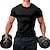 cheap Men&#039;s Tees &amp; Tank Tops-Men&#039;s Shirt Tee Moisture Wicking Shirts Crew Neck Solid Color 100% Cotton Sports Gym Short Sleeve Clothing Apparel Cotton 100% Cotton Sportswear Classic Muscle Esencial