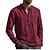 cheap Casual Shirts-Men&#039;s Linen Shirt Henley Shirt Collar Solid Color Pocket Light Blue Wine White Black Gray Long Sleeve Pocket Classic Birthday Street Relaxed Fit Tops 65% Cotton Fashion Contemporary Simple Lightweight
