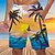 cheap Men's Underwear &amp; Swimwear-Men's 3D Print Coconut Tree Swim Shorts