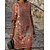 abordables Super Sale-robe décontractée pour femmes robe droite robe midi vert demi manches imprimé fleuri automne printemps été col en v 2023 s m l xl xxl 3xl