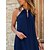 abordables Vestidos casuales-Mujer Vestido de cambio Vestido de verano Plano Frunce Ahuecado Cuello halter Mini vestido Moda Ropa de calle Exterior Diario Sin Mangas Ajuste regular Negro Naranja Verde Trébol Verano Primavera S M