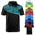 cheap 3D Polos-Men's Outdoor Graphic Polo Shirt in Black White