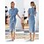 cheap Denim Dresses-Modern Women&#039;s Denim Midi Dress Casual Blue