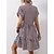 cheap Casual Dresses-Women&#039;s Casual Dress Stripe A Line Dress Summer Dress Crew Neck Print Midi Dress Outdoor Daily Active Fashion Loose Fit Short Sleeve Black And White Wine Red Summer Spring S M L XL
