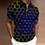 economico 3D Polos-Per uomo POLO Camicia da golf Golf 3D Print Collo ripiegabile Rosso Blu Viola Arancione Verde Stampa 3D Esterno Strada Maniche corte Cerniera Stampa Abbigliamento Di tendenza Originale Informale