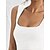 cheap Tank Tops-Women&#039;s Sweater Vest U Neck Ribbed Knit Polyester Cold Shoulder Summer Spring Outdoor Daily Going out Stylish Sexy Soft Sleeveless Solid Color Black White Khaki S M L