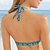baratos Bikini-Mulheres Roupa de Banho Biquíni Normal roupa de banho Leopardo 2 Peças Estampado Azul Fatos de banho Roupa de Praia Verão Esportivo