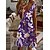 cheap Super Sale-Women&#039;s Floral Print Midi Tee Dress for