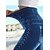 abordables Cotton &amp; Linen-Femme Collants Normal Faux denim Plein Noir Bleu Mode Taille haute Toute la longueur Casual Fin de semaine