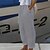 preiswerte Pants-Damen Loungewear Unterteile Nächtlich Einfach Komfort Einfarbig Baumwolle und Leinen Heim Strasse Lange Hose Elastische Taille Frühling Sommer Grün Weiß