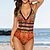 cheap One-Pieces-Women&#039;s Swimwear One Piece Normal Swimsuit Graphic Printing Red Blue Bodysuit Bathing Suits Beach Wear Summer Sports
