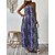 cheap Maxi Dresses-Women&#039;s Casual Tie Dye Print Maxi Dress for Summer