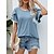 billige T-shirts-Dame T skjorte Gråblå Rosa Navyblå Blonder عادي Daglig Helg Kortermet Rund hals Grunnleggende Normal S