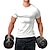 cheap Men&#039;s Tees &amp; Tank Tops-Men&#039;s Shirt Tee Moisture Wicking Shirts Crew Neck Solid Color 100% Cotton Sports Gym Short Sleeve Clothing Apparel Cotton 100% Cotton Sportswear Classic Muscle Esencial