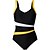 preiswerte Einteiler-Damen Badeanzug Ein Stück Normal Bademode Farbblock Print Schwarz Bodysuit Badeanzüge Strandbekleidung Sommer Sport