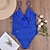 cheap One-Pieces-Women&#039;s Swimwear One Piece Normal Swimsuit Plain Lace White Army Green Burgundy Blue Bodysuit Bathing Suits Beach Wear Summer Sports
