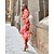 cheap Maxi Dresses-Women&#039;s Shirt Dress Long Dress Maxi Dress Green Purple Orange Striped Long Sleeve Winter Fall Autumn Ruched Shirt Collar Winter Dress Weekend Fall Dress 2022 S M L XL XXL