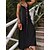 cheap Maxi Dresses-Elegant Sleeveless Color Block Maxi Dress