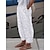 abordables Pants-Femme Pantalon Polyester Floral Blanc nacré Blanche Mode Toute la longueur Vacances Fin de semaine