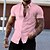 abordables Short Sleeves-Homme Chemise Chemisette Chemise d&#039;été Chemise boutonnée Chemise décontractée Noir Jaune Rose Claire Rouge Marine foncé Manche Courte Lettre Col rabattu Plein Air Casual Bouton bas Vêtement Tenue