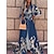 cheap Maxi Dresses-Women&#039;s Bohemian Floral Striped Maxi Dress