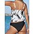 cheap Tankini-Women&#039;s Swimwear Tankini 2 Piece Normal Swimsuit Palm Tree 2 Piece Printing Black Red Royal Blue Green Dark Blue Bathing Suits Beach Wear Summer Sports