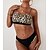 abordables Bikini-Femme Maillots de Bain Bikinis Normal Maillot de bain Léopard 2 Pièces Imprimé Beige Maillots de bain Tenues de plage Eté Sportif