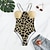cheap One-Pieces-Women&#039;s Swimwear One Piece Normal Swimsuit Graphic Printing Black Bodysuit Bathing Suits Beach Wear Summer Sports