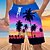 cheap Men's Underwear &amp; Swimwear-Men's 3D Print Coconut Tree Swim Shorts