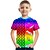 abordables Camisetas y camisas para niños-Camiseta de manga corta para niños crack 3d, camisetas coloridas impresas en 3d a la moda para niños y niñas