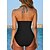 cheap One-Pieces-Women&#039;s Swimwear One Piece Plus Size Swimsuit Solid Color Leopard Quick Dry Black Army Green Burgundy Brown Rose Red Bodysuit Bathing Suits Beach Wear Summer Sports