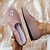 abordables Women&#039;s Sneakers-Volant Tissage Zapatos Clásicos Bordados con Flores para Mujer