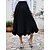 abordables Skirts-jupe femme balançoire jupe longue mi noir rose jupes plissées volants décontracté été quotidien week-end s m l
