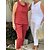 preiswerte Two Piece Sets-Damen Hausanzug Sets Einfach Brautkleider schlicht Komfort Polyester Heim Täglich Urlaub Sommer Frühling Weiß Rote